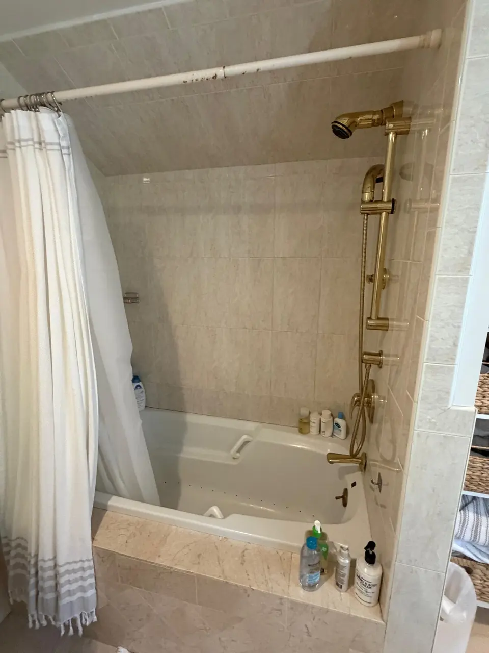 Cape Cod bathroom photographed before renovation by COSTA LVM Home Service