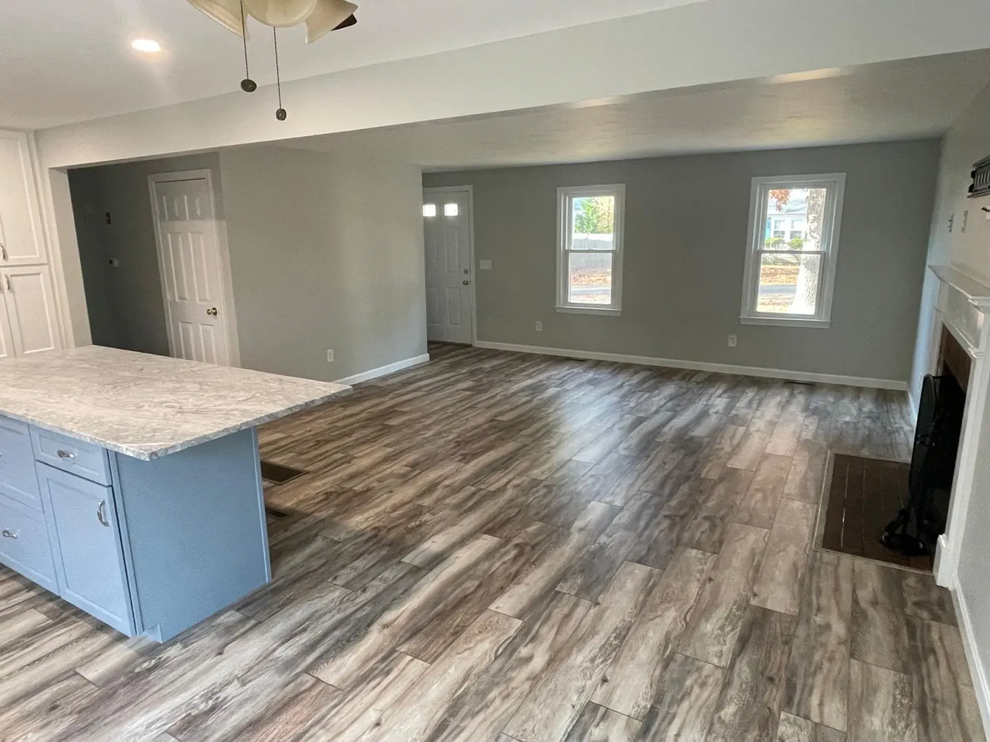 Completed interior remodel on Cape Cod by COSTA LVM Home Service